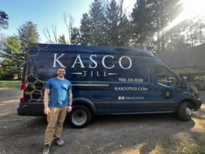 dan kasman with kasco tile van truck