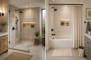 Walk-In Shower vs. Tub-Shower Combo